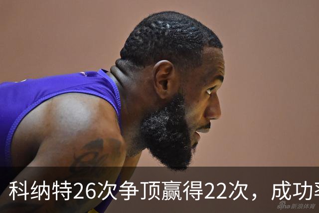 科纳特26次争顶赢得22次，成功率84.62%最高